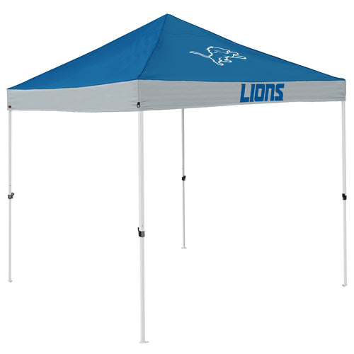 Detroit Lions 2017 Logo Economy Canopy shelter with Lions logo and sturdy frame, ideal for outdoor events and tailgating.