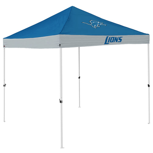 Detroit Lions economy canopy shelter by Logo Brands, featuring team logo and sturdy frame for outdoor events.