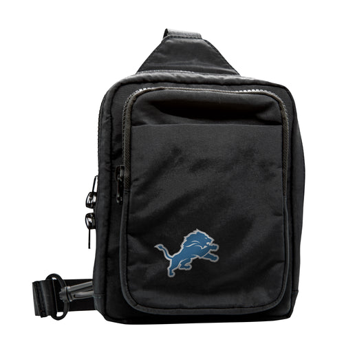 Detroit Lions Dash Pack bag by Logo Brands featuring team logo and sports-themed design on durable fabric.