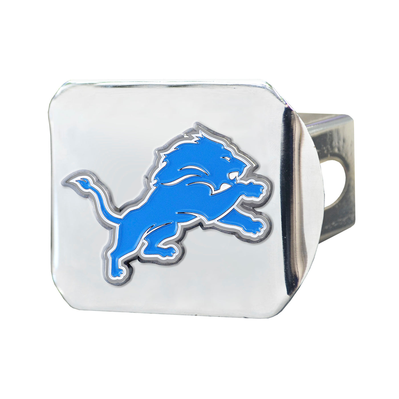 NFL - Detroit Lions Color on Chrome Hitch Cover