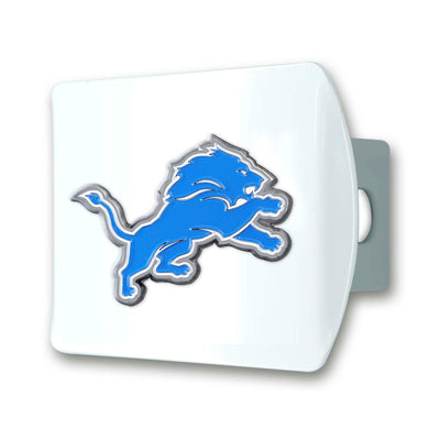 NFL - Detroit Lions Color on White Hitch Cover