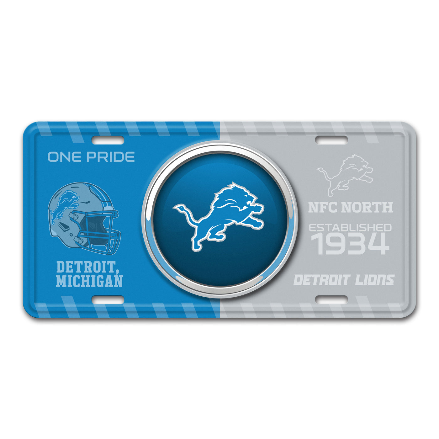 NFL - Detroit Lions Embossed Metal License Plate