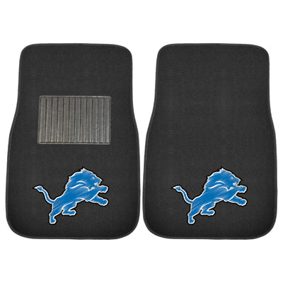 NFL - Detroit Lions 2-pc Embroidered Car Mat Set