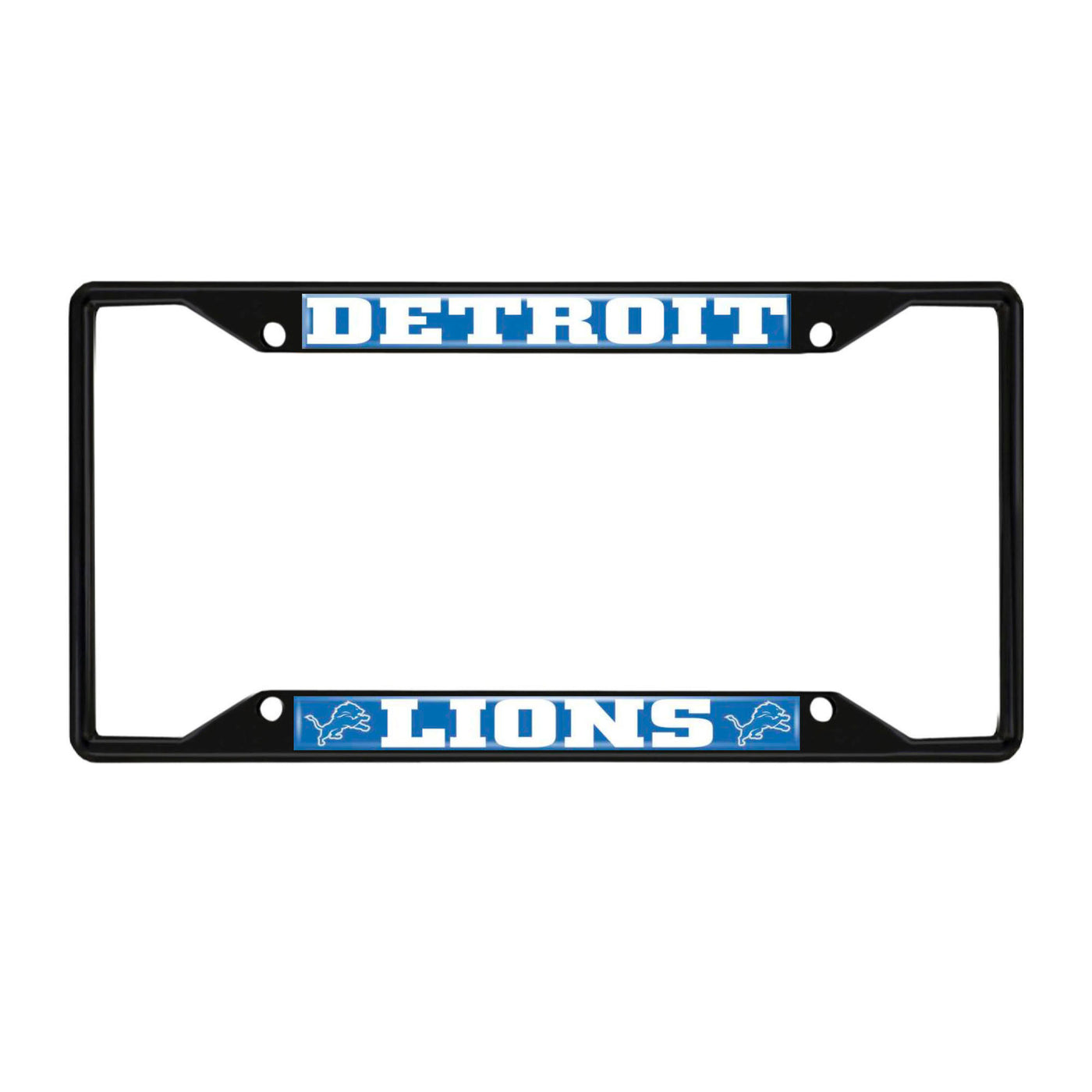NFL - Detroit Lions Black License Plate Frame
