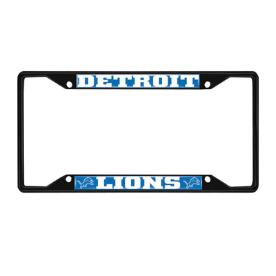 NFL - Detroit Lions Black License Plate Frame