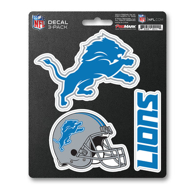 NFL - Detroit Lions Decal 3-pk
