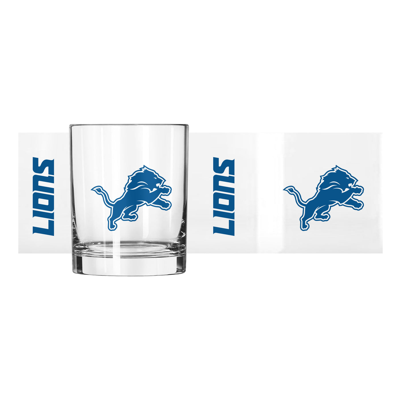 Detroit Lions 14oz Gameday Rocks Glass