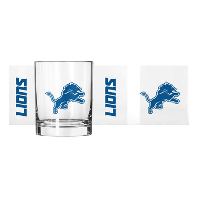 Detroit Lions 14oz Gameday Rocks Glass