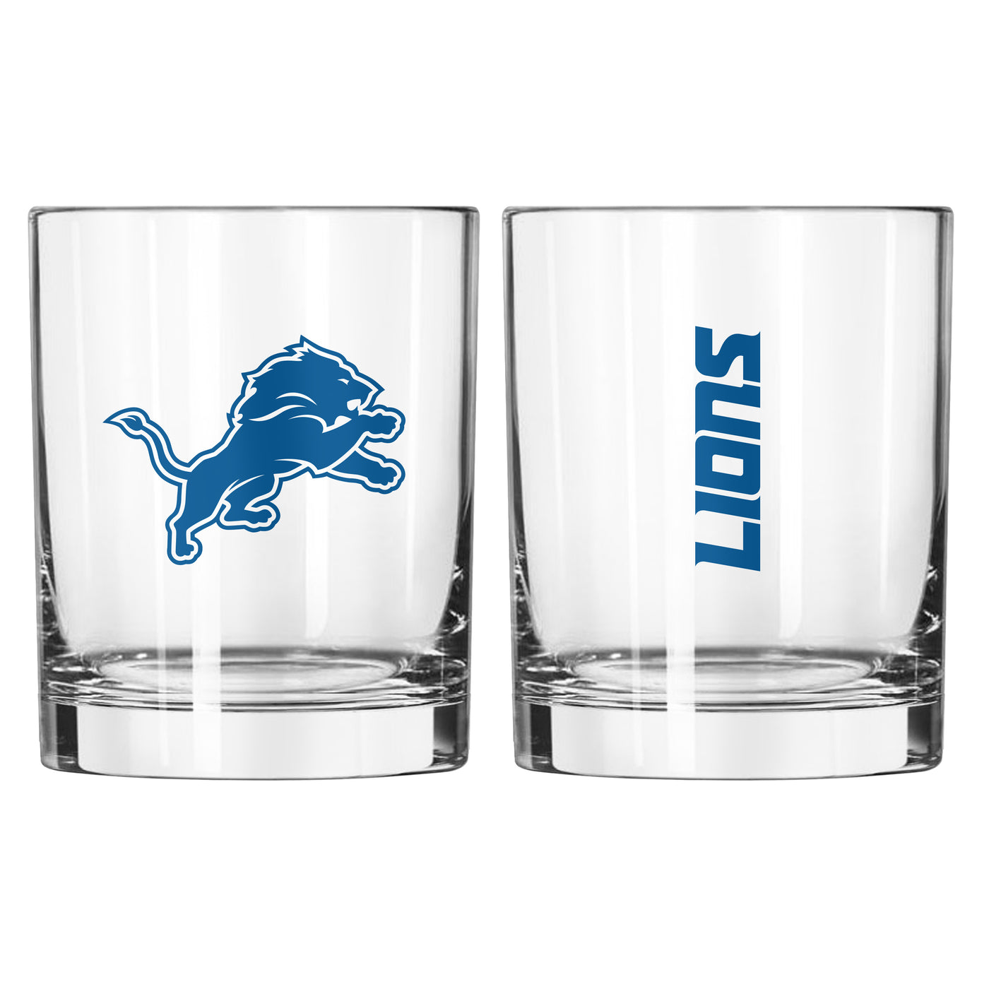 Detroit Lions 14oz Gameday Rocks Glass