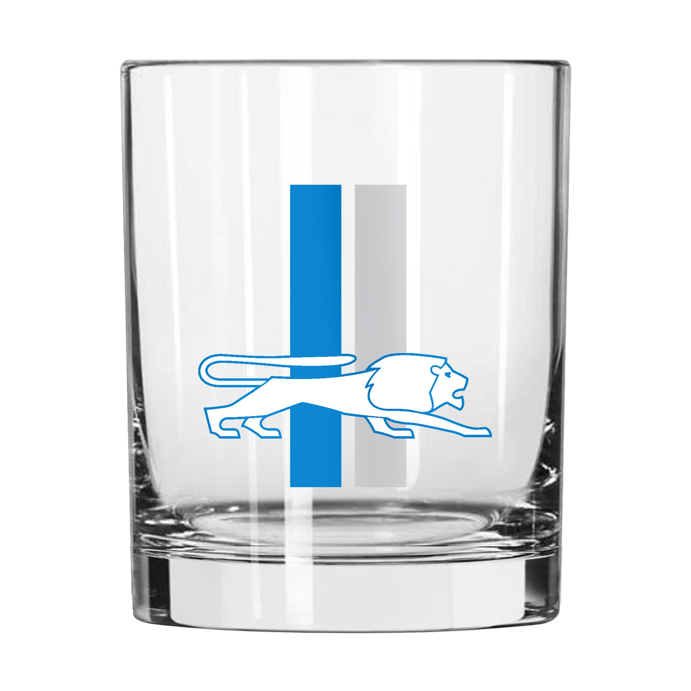 Detroit Lions 14oz Retro Rocks Glass