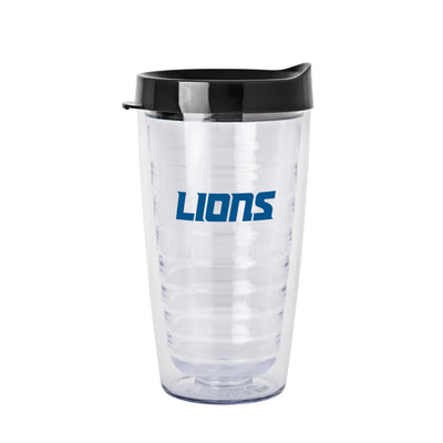 Detroit Lions 16oz Flipside Dbl Wall Clear Tumbler