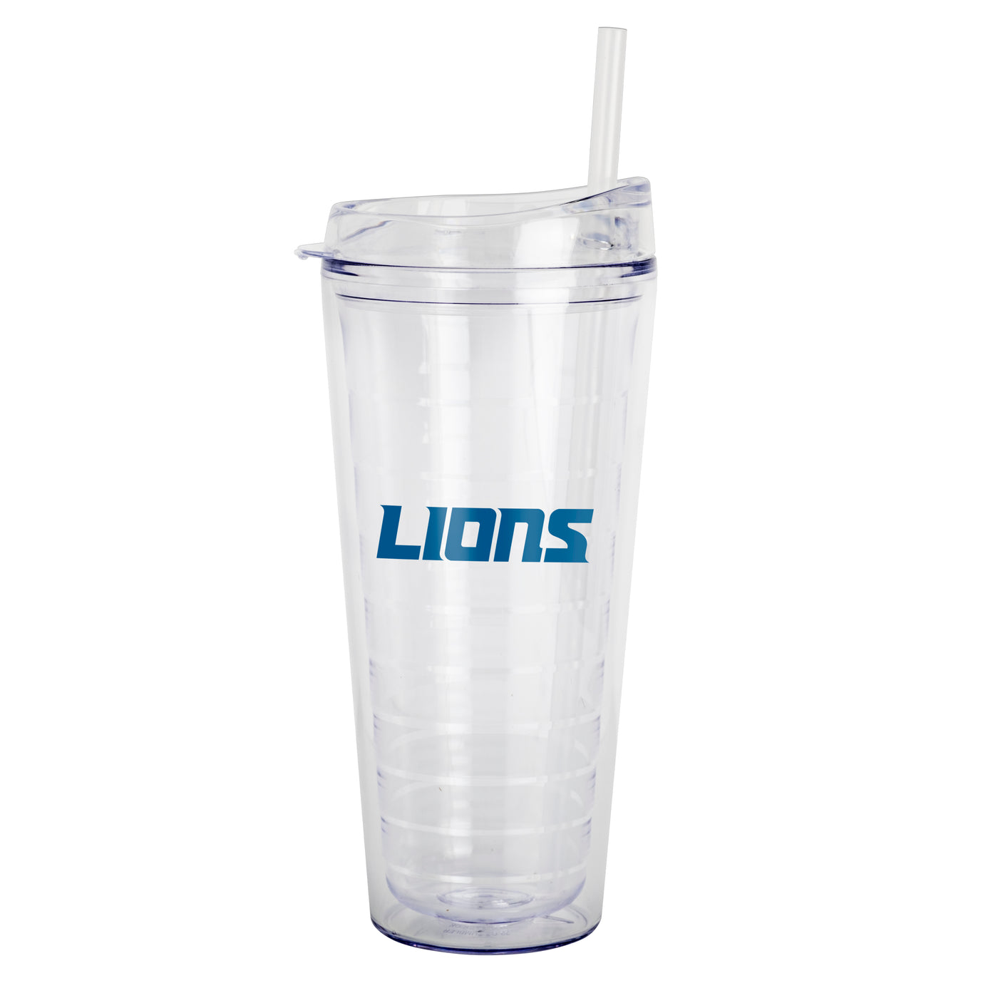 Detroit Lions 22oz Flipside Dbl Wall Clear Tumbler