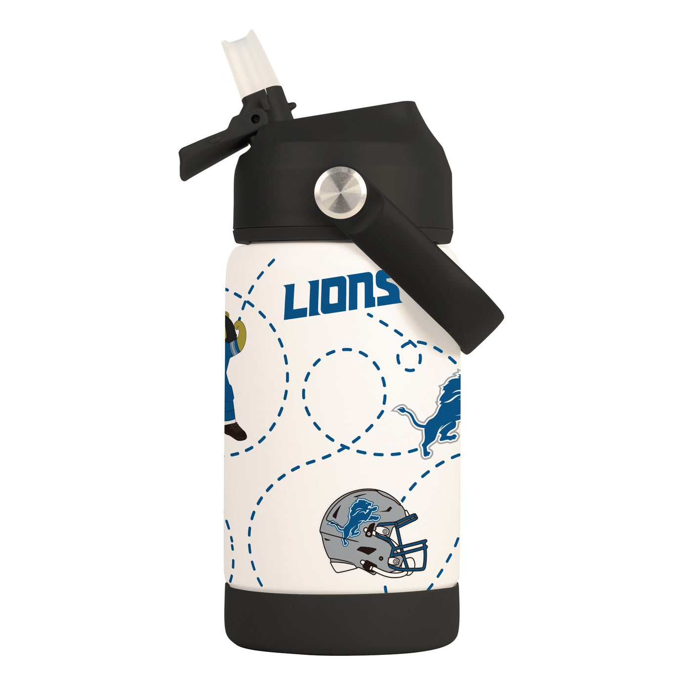 Detroit Lions 12oz Mascot SS Kids Bottle