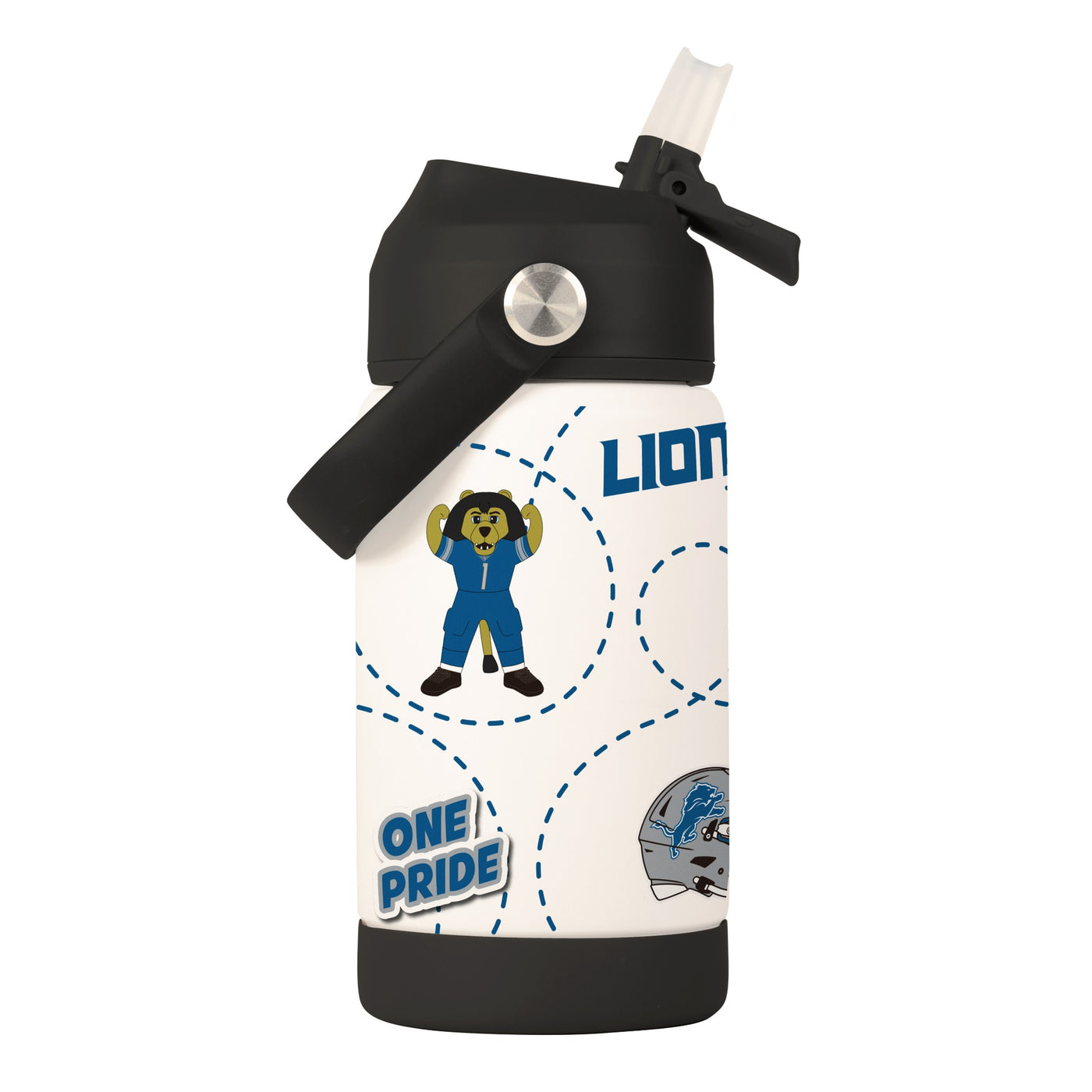Detroit Lions 12oz Mascot SS Kids Bottle
