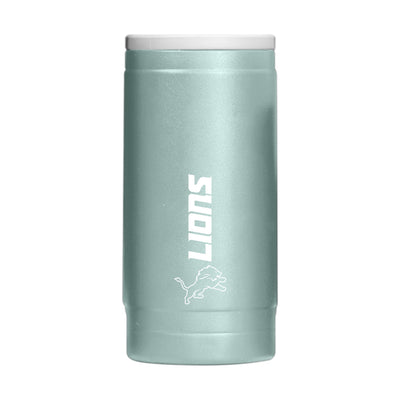 Detroit Lions  Vertical Powder Coat Slim Can Coolie