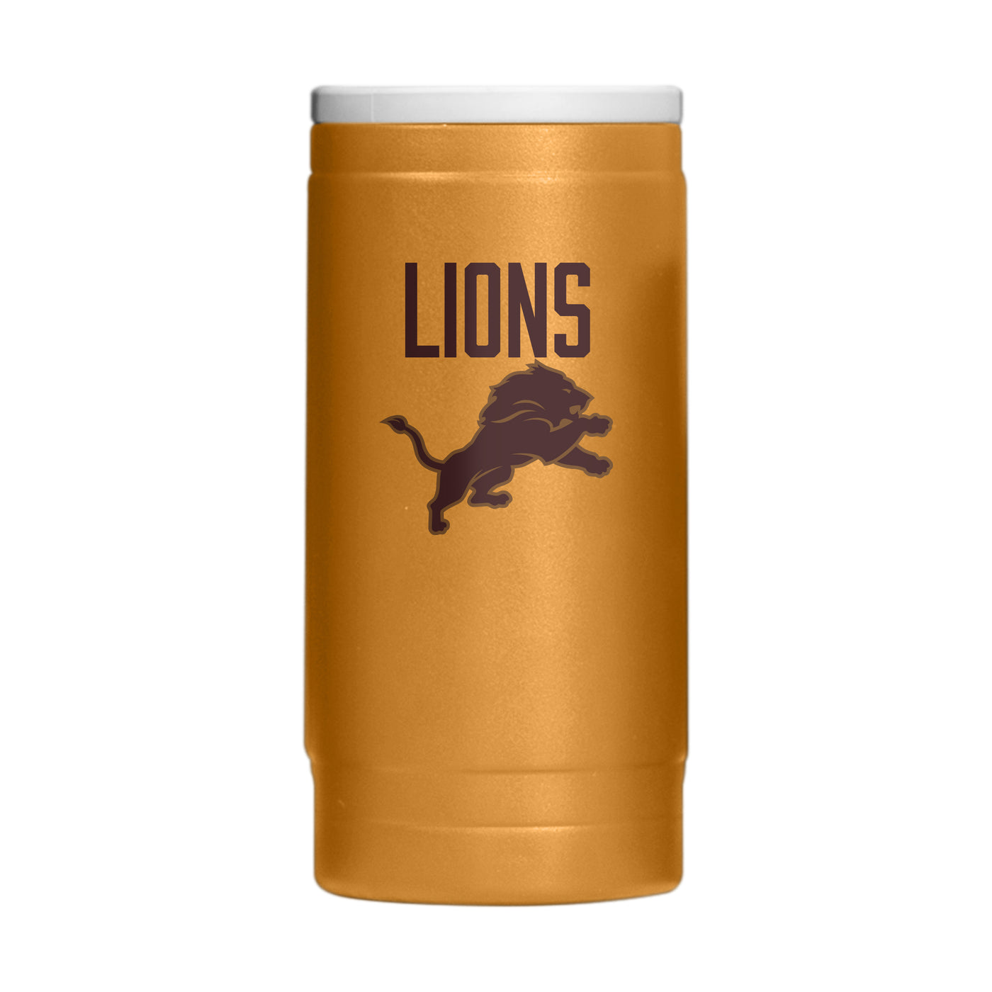 Detroit Lions  Huddle Powder Coat Slim Can Coolie