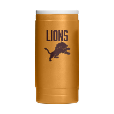 Detroit Lions  Huddle Powder Coat Slim Can Coolie