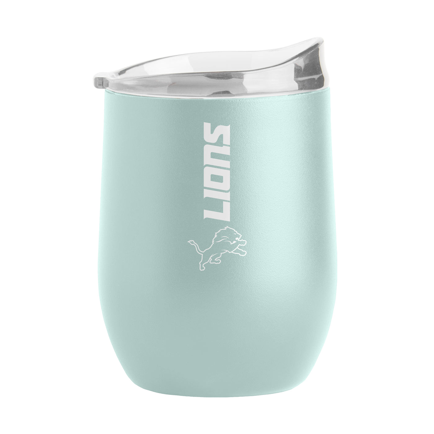 Detroit Lions 16oz Vertical Powder Coat Curved Beverage