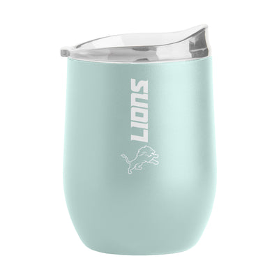 Detroit Lions 16oz Vertical Powder Coat Curved Beverage
