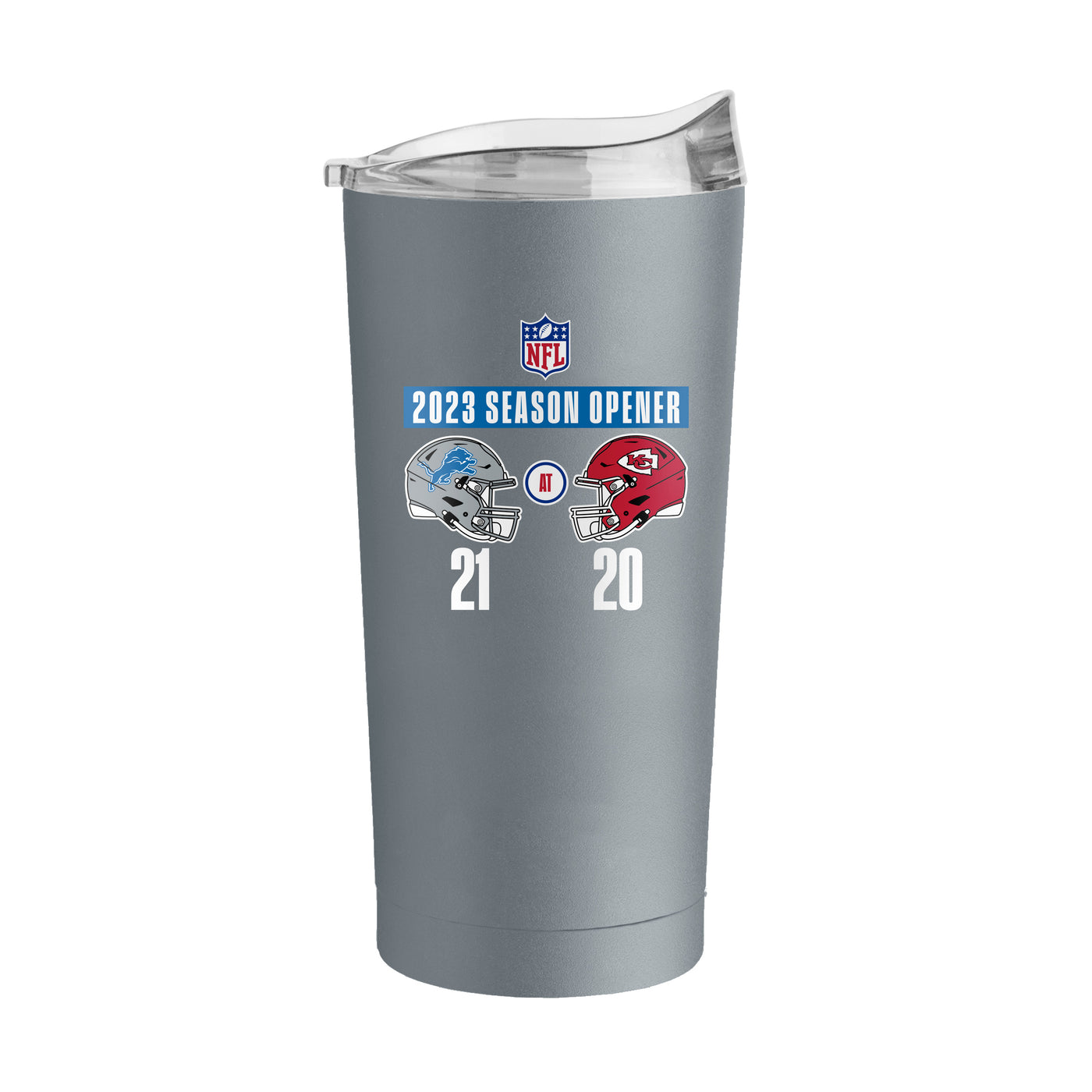 Detroit Lions 2023 Season Opener Winner 20oz Powder Coat Tumbler