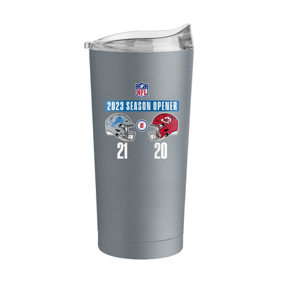 Detroit Lions 2023 Season Opener Winner 20oz Powder Coat Tumbler