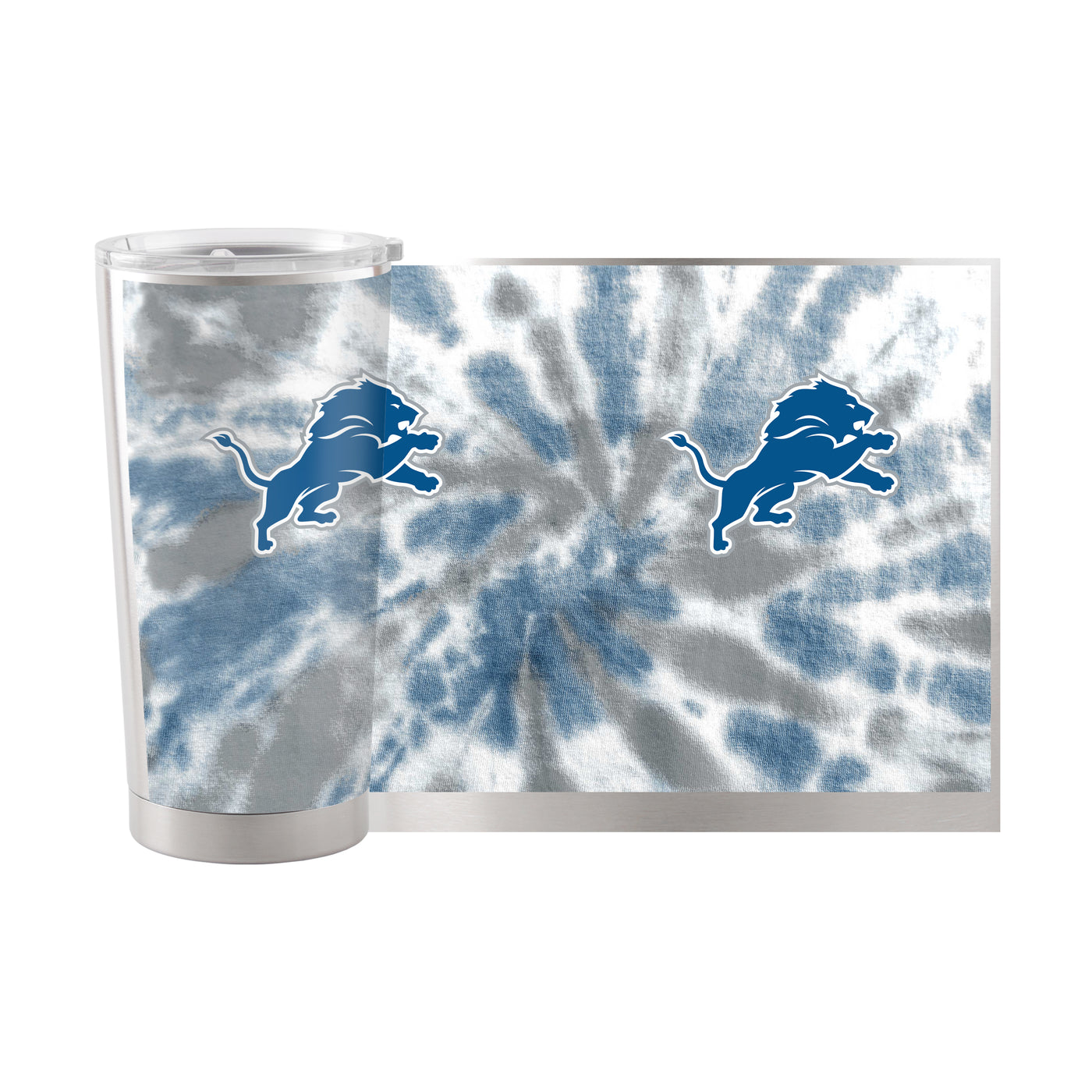Detroit Lions 20oz Tie Dye Stainless Steel Tumbler