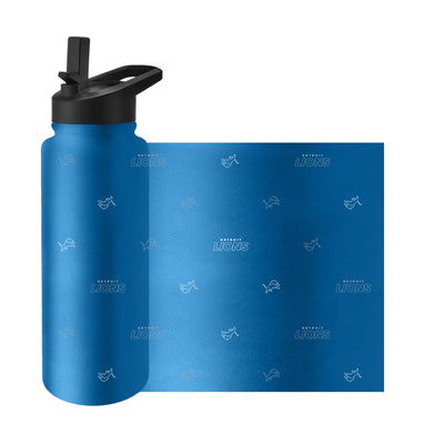 Detroit Lions 34oz Step And Repeat Quencher Bottle