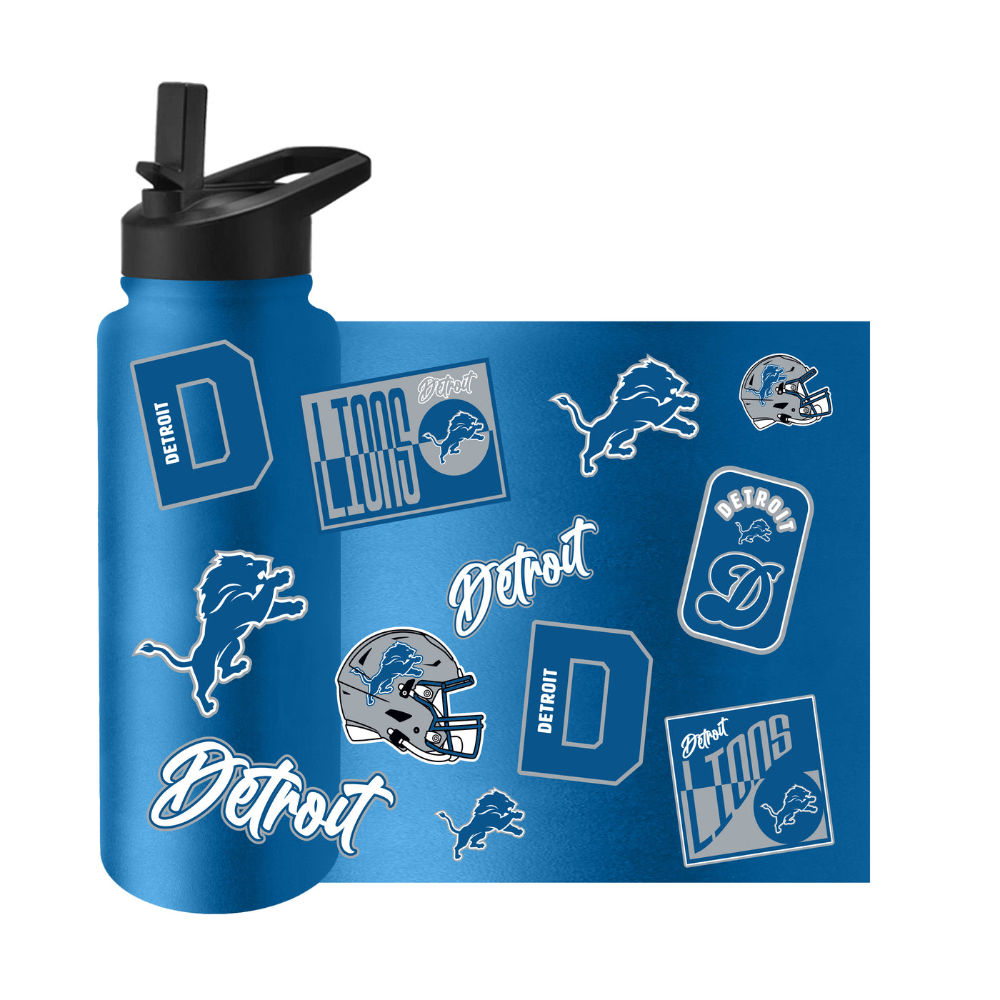 Detroit Lions 34oz Dreamweave Quencher Bottle
