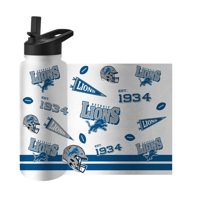 Detroit Lions 34oz TJX Native Quencher Bottle