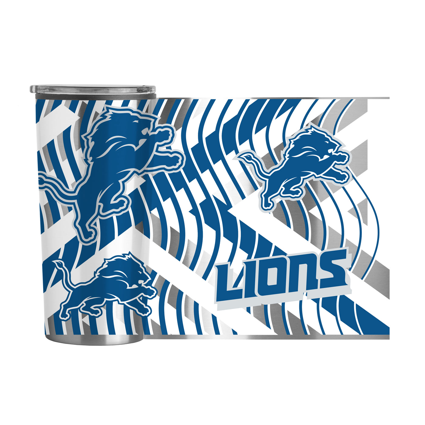 Detroit Lions Flex 20oz Plastic Wall Stainless Tumbler
