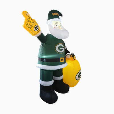 Green Bay Packers Santa Claus Yard Inflatable