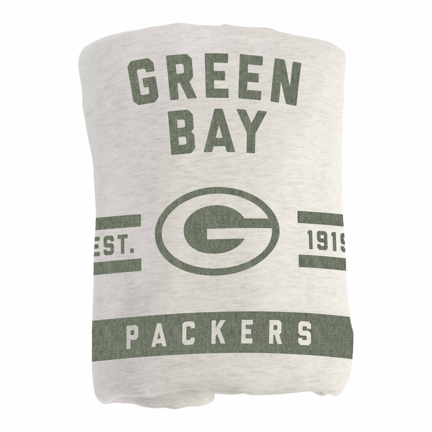 Green Bay Packers Oatmeal Sweatshirt Blanket - Logo Brands