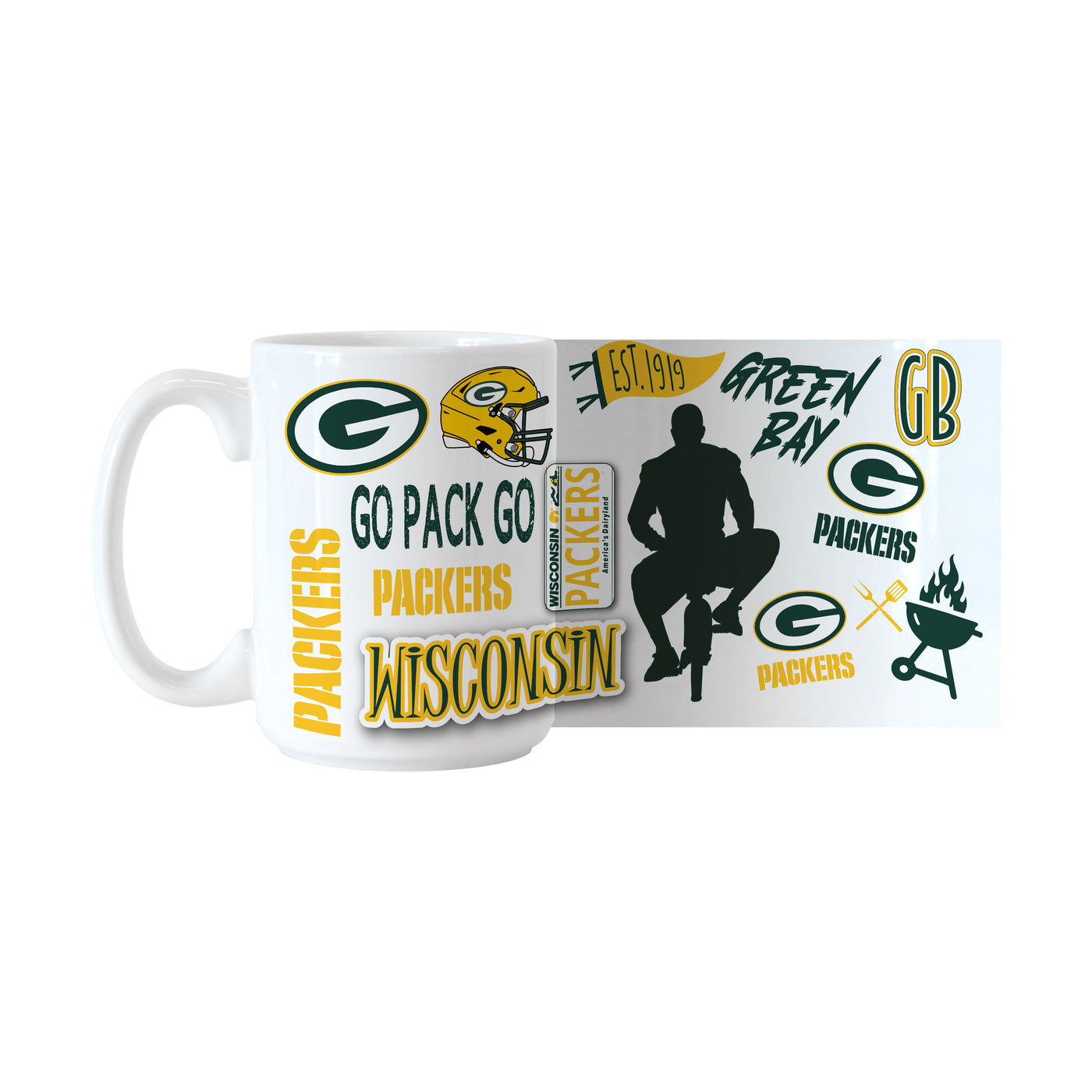 Green Bay Packers 15oz Native Sublimated Mug