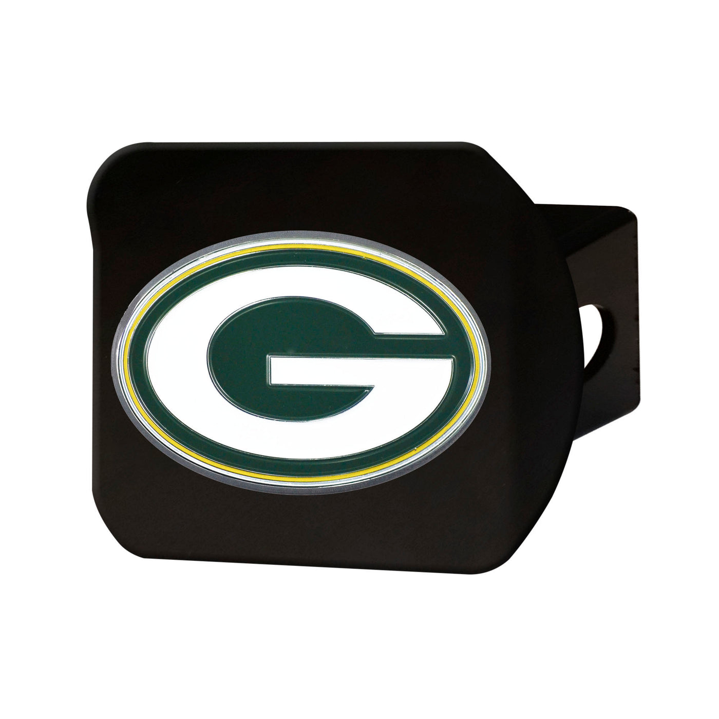 NFL - Green Bay Packers Color on Black Hitch Cover