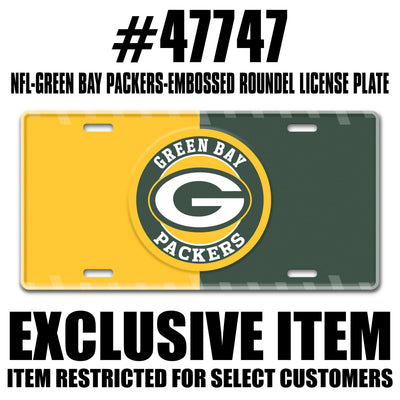 NFL - Green Bay Packers Embossed Roundel License Plate