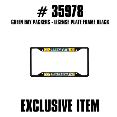 NFL - Green Bay Packers Black License Plate Frame