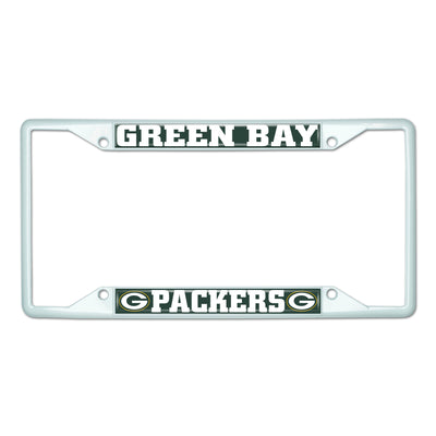 NFL - Green Bay Packers-White License Plate Frame