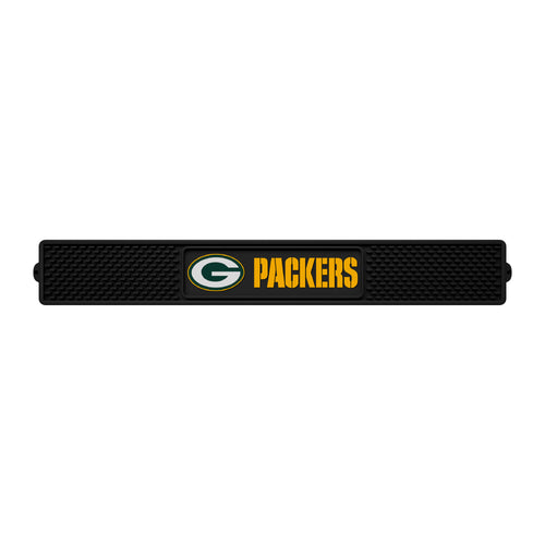 Green Bay Packers logo drink mat by Logo Brands, featuring team colors and design, ideal for protecting surfaces at gatherings.