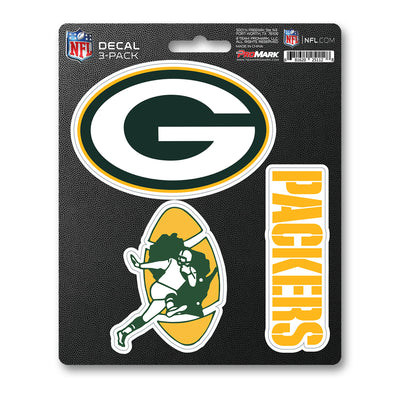 NFL - Green Bay Packers Decal 3-pk
