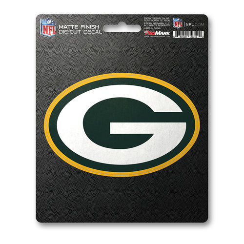 Green Bay Packers matte decal sticker with team logo, ideal for decorating surfaces and showing team spirit.
