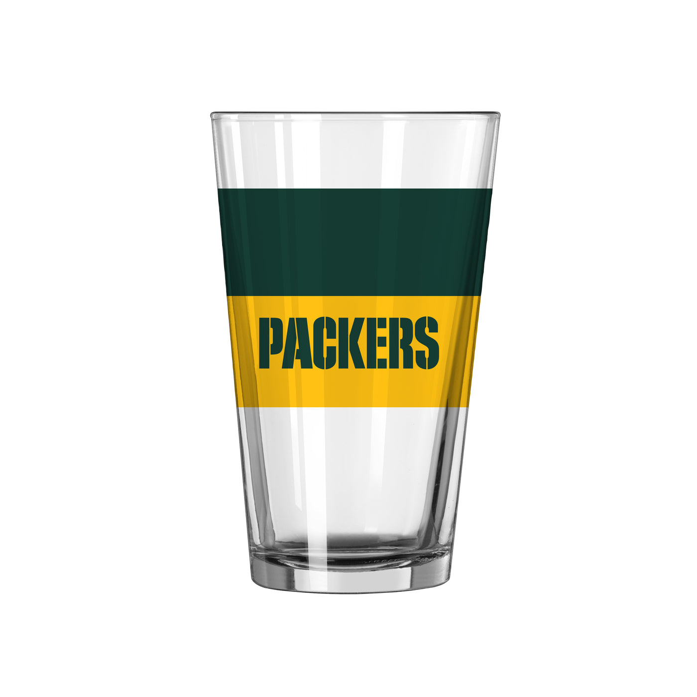 Green Bay Packers 16oz Two Tone Colorblock Pint Glass