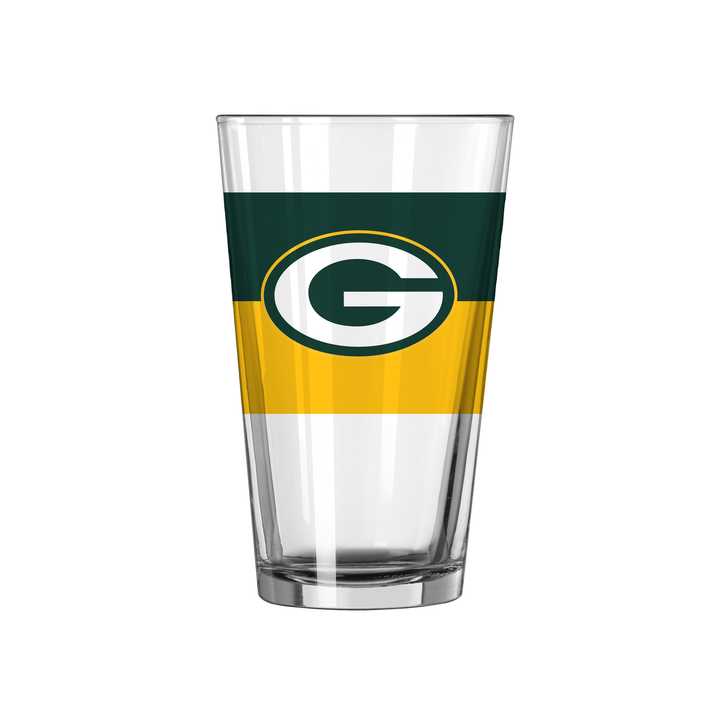 Green Bay Packers 16oz Two Tone Colorblock Pint Glass