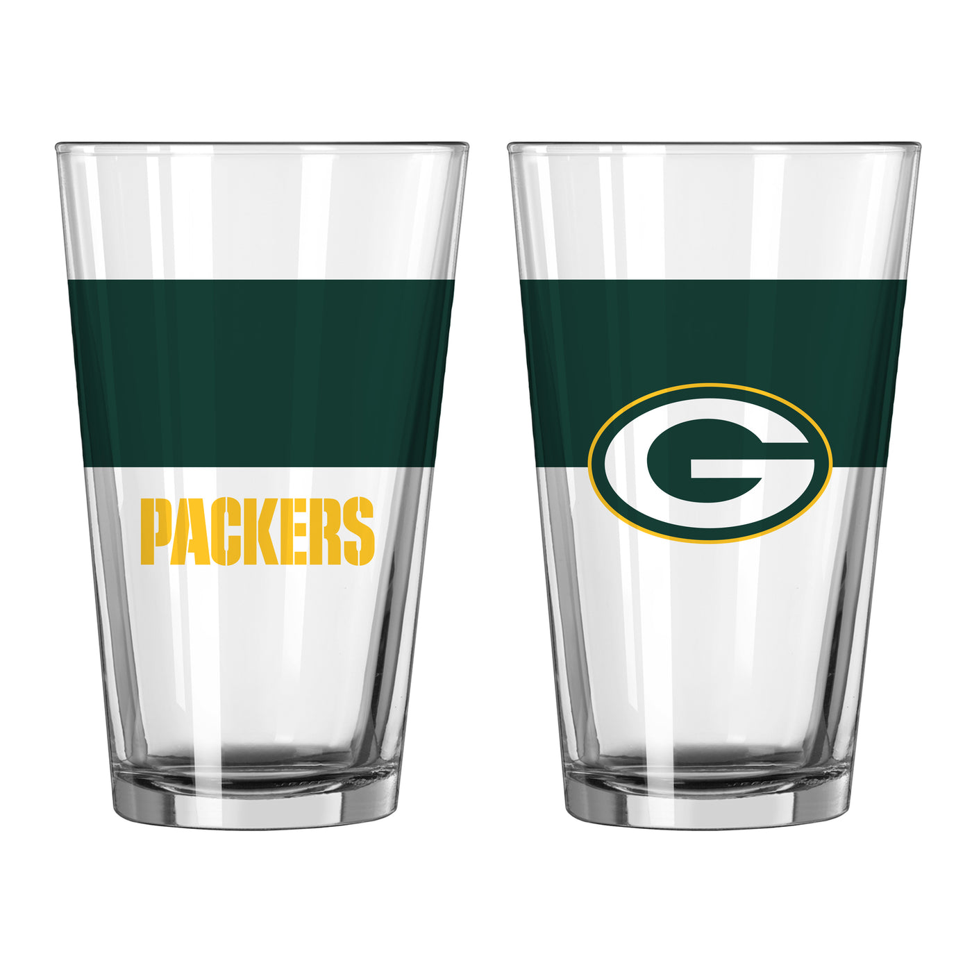 Green Bay Packers 16oz Colorblock Pint Glass