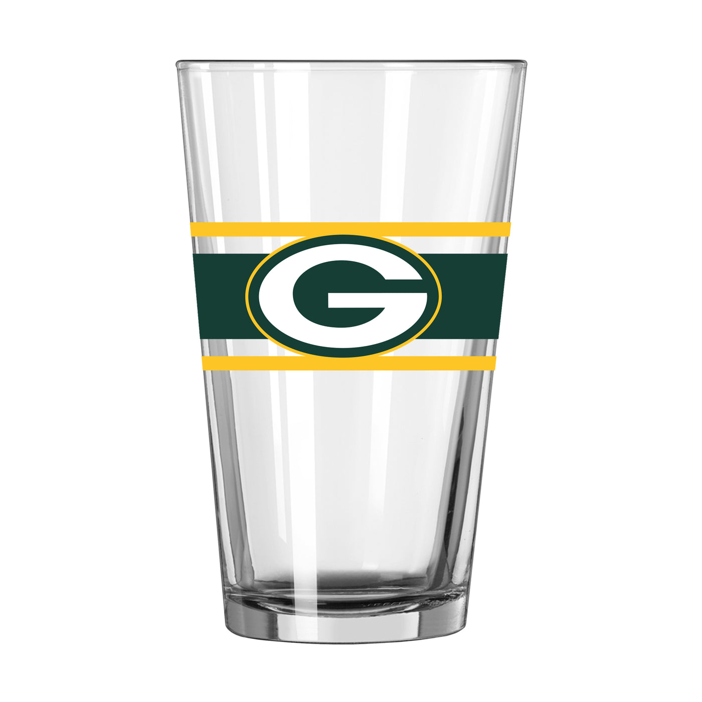 Green Bay Packers 16oz Stripe Pint Glass