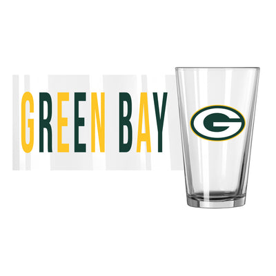 Green Bay Packers 16oz Overtime Pint Glass