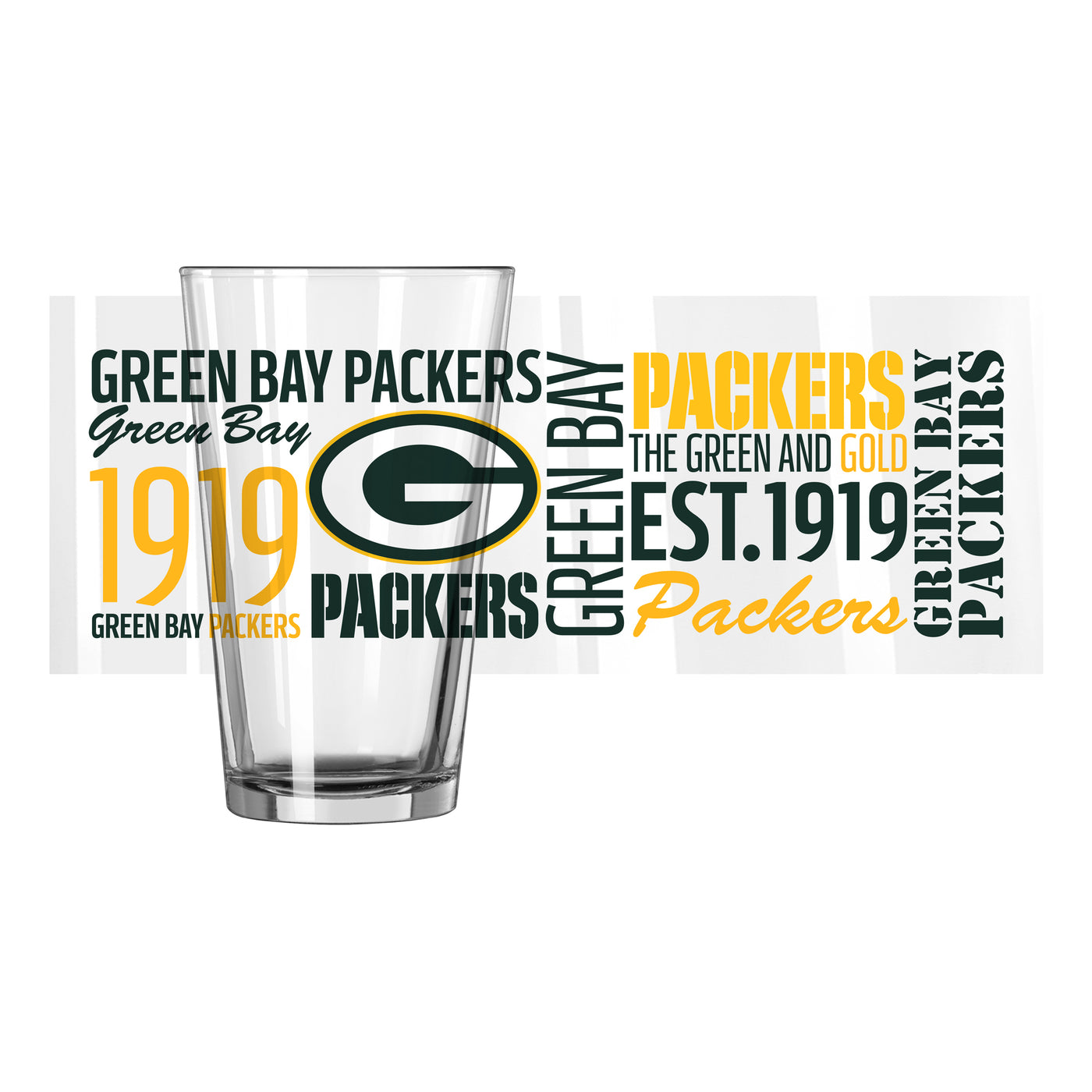Green Bay Packers 16oz Spirit Pint Glass