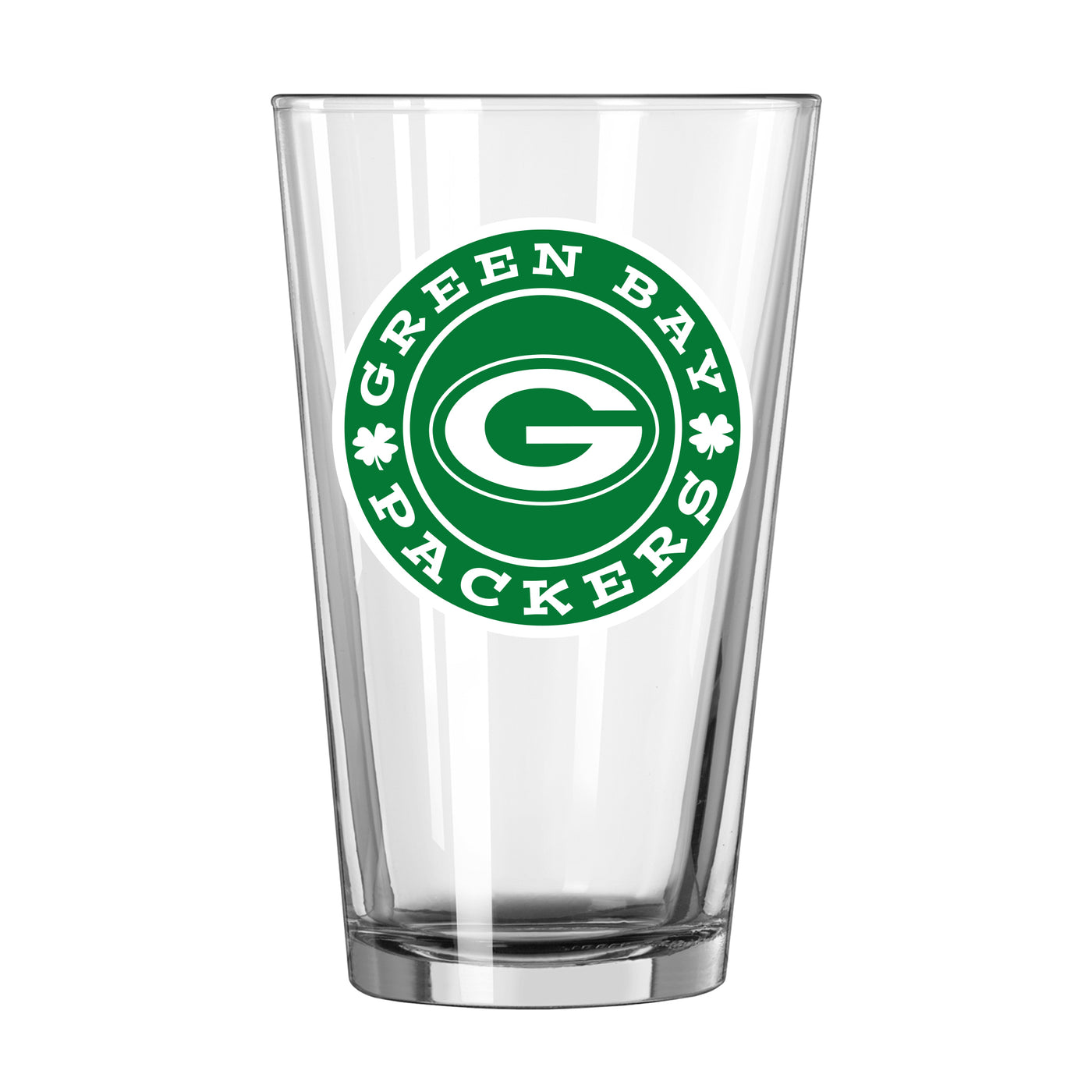 Green Bay Packers 16oz St. Patrick's Day Pint Glass