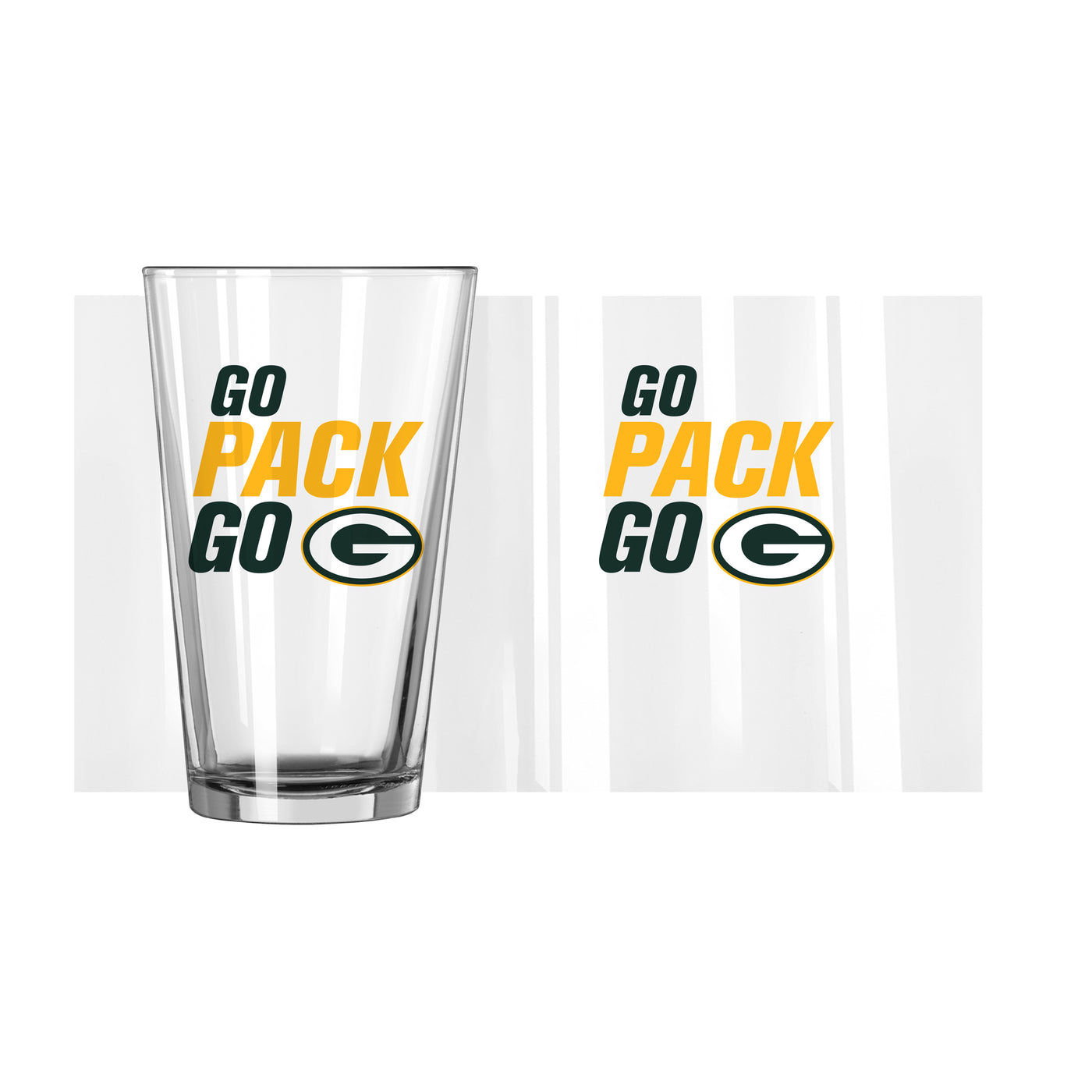 Green Bay Packers 16oz Slogan Pint Glass
