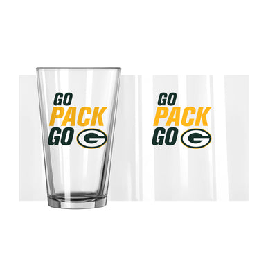 Green Bay Packers 16oz Slogan Pint Glass