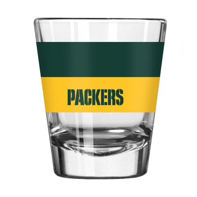 Green Bay Packers 2oz Two Tone Colorblock Shot Glass